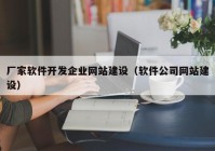 厂家软件开发企业网站建设（软件公司网站建设）