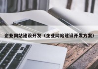 企业网站建设开发（企业网站建设开发方案）