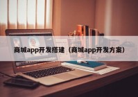 商城app开发搭建（商城app开发方案）