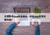 大型软件app开发报价（手机app开发价格列表）